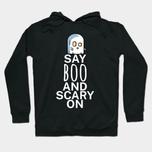 Say boo and scary on Hoodie